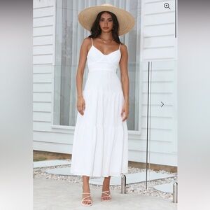 Hello Molly White Maxi Dress